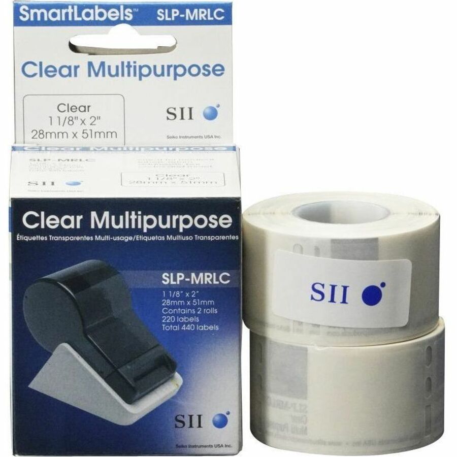 Clear - Label Width: 1 1/8 Label Length: 2 - Works with Slp620, Slp650, and Slp6