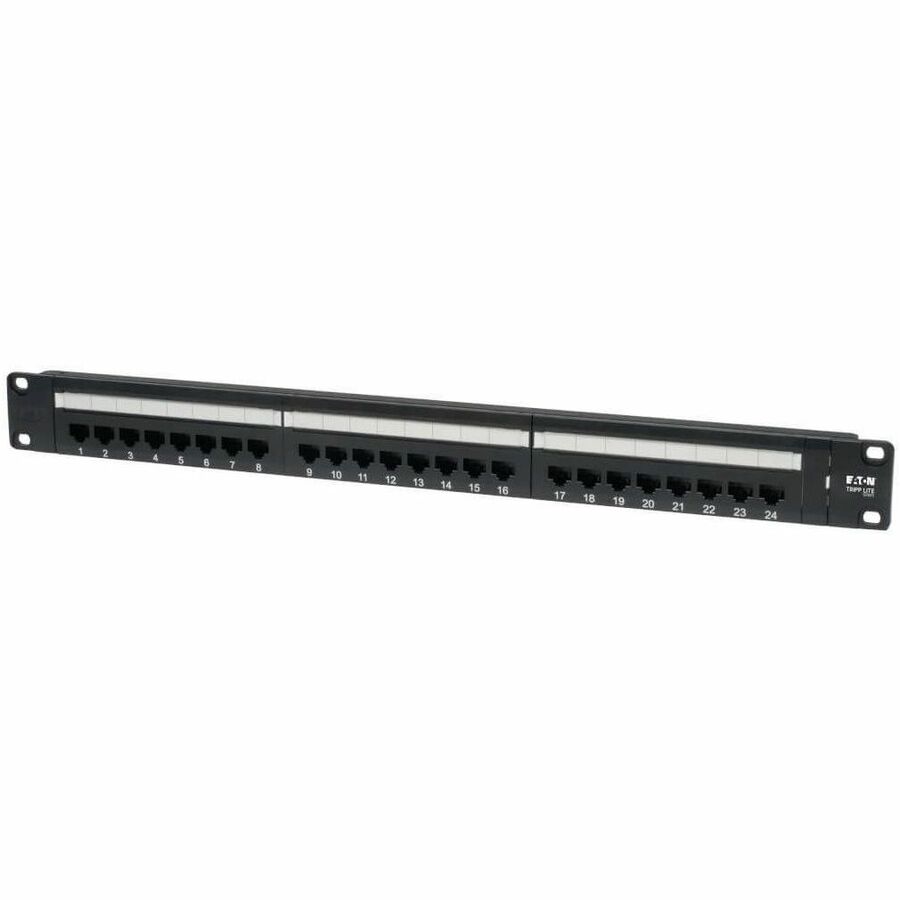 EATON TRIPP LITE SERIES 24-PORT 1U RACK-MOUNT CAT6/CAT5 110 PATCH PANEL, 568B, R