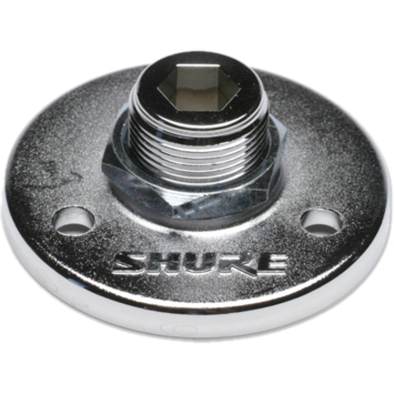 SHURE A12 Mounting Flange for Gooseneck and Shaft Microphone Mounts (Matte Black)