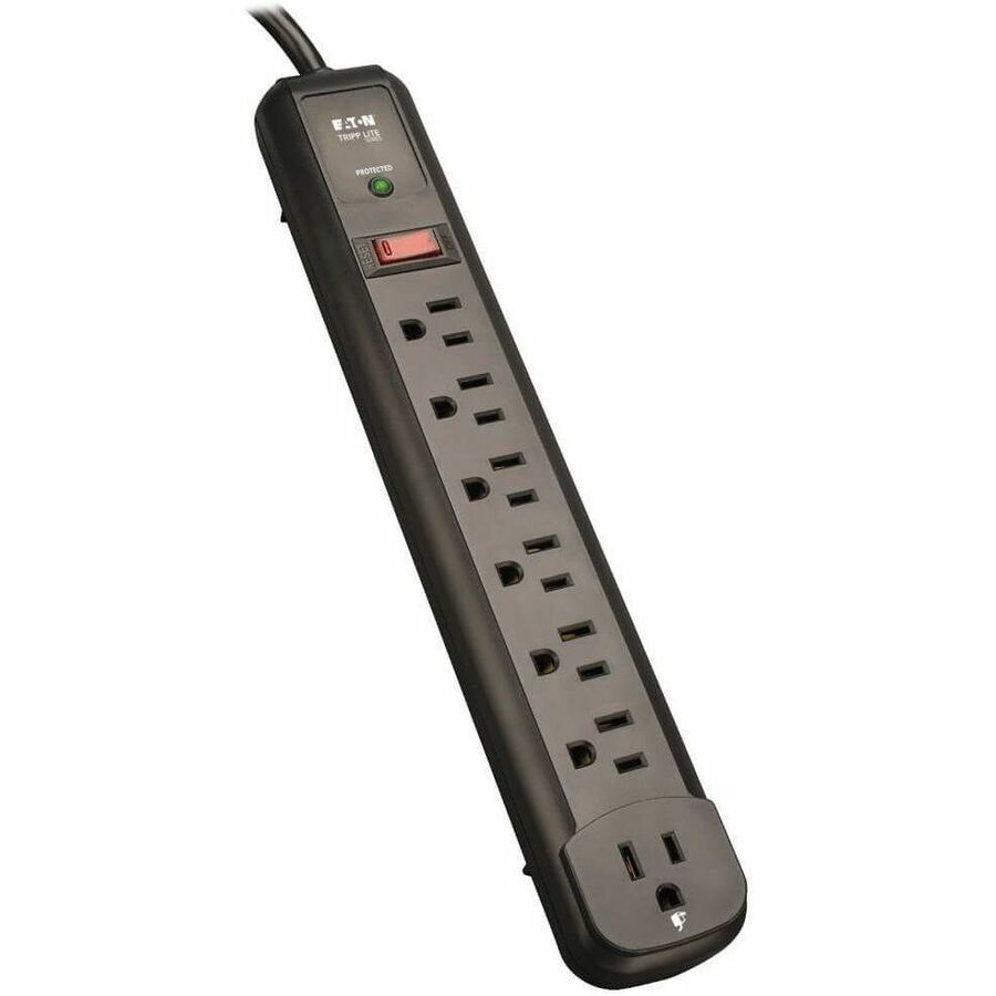 Eaton TLP74RB 7-Outlet 540 J Surge Protector | Right Angle, Black