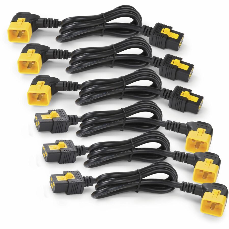 POWER CORD KIT (6 EA), LOCKING, C19 TO C20 (90 DEGREE), 1.8M