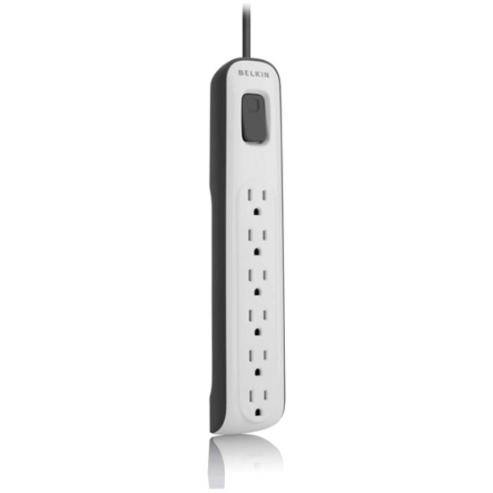 BELKIN Volt 6-Outlet Surge Protector - White - 4 ft Power Cord