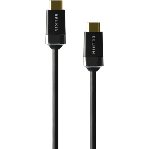 Belkin (AV10050-12) - Câble HDMI haute vitesse avec Ethernet - HD 3D intégrale 1080p, 10,2 Gbit/s+ - 12 pi