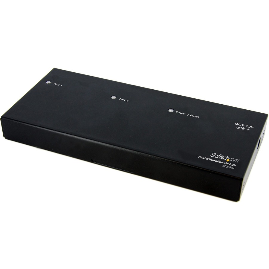 ST122DVIA - 2 PORT DVI VIDEO SPLITTER WITH AUDIO - TAA - SPLIT A DVI SOURCE WITH