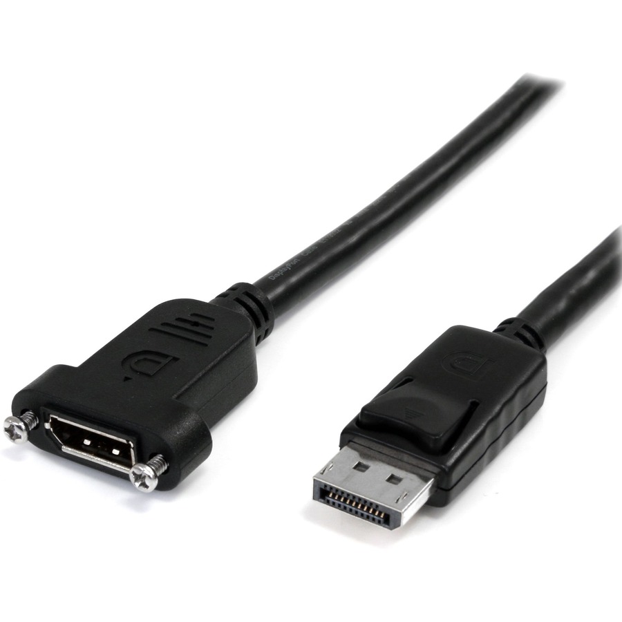 3FT PANEL MOUNT DISPLAYPORT CABLE (MALE TO FEMALE); 4K X 2K VIDEO (3840X2400P 60