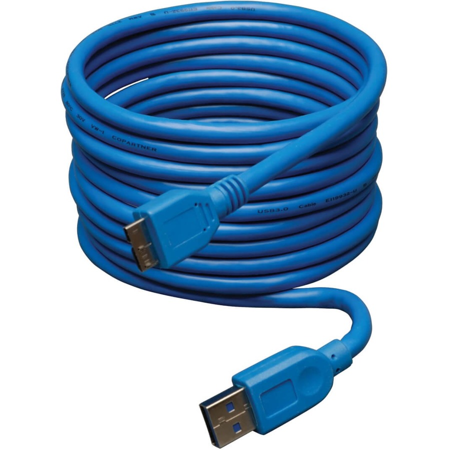 COUPLER CABLE - USB 3.0 A LEFT CONNECTOR - MALE LEFT GENDER - USB 3.0 MICRO-B RI