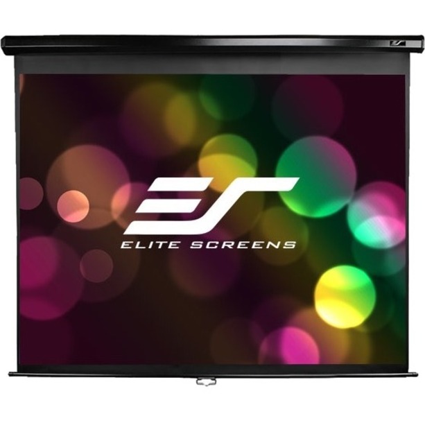 PROJECTOR SCREEN - MATTE WHITE - BLACK - 4K ULTRA HD, ACTIVE 3D, AND HDR READY,