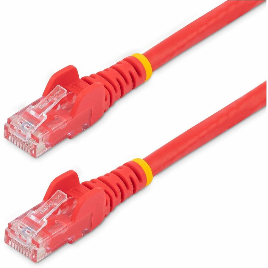 StarTech 35ft CAT6 Ethernet Cable - Red Snagless Gigabit - 100W PoE UTP 250Mhz Category 6 Patch Cord UL Certified Wiring/TIA