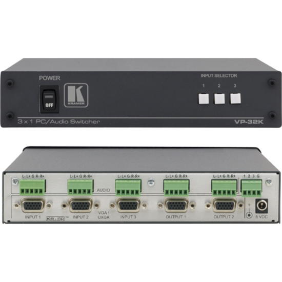 3X1:2 XGA AUDIO SWITCHER DA
