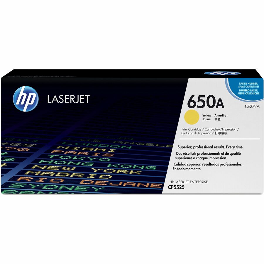 HP 650A (CE272A) Yellow Original LaserJet Toner Cartridge