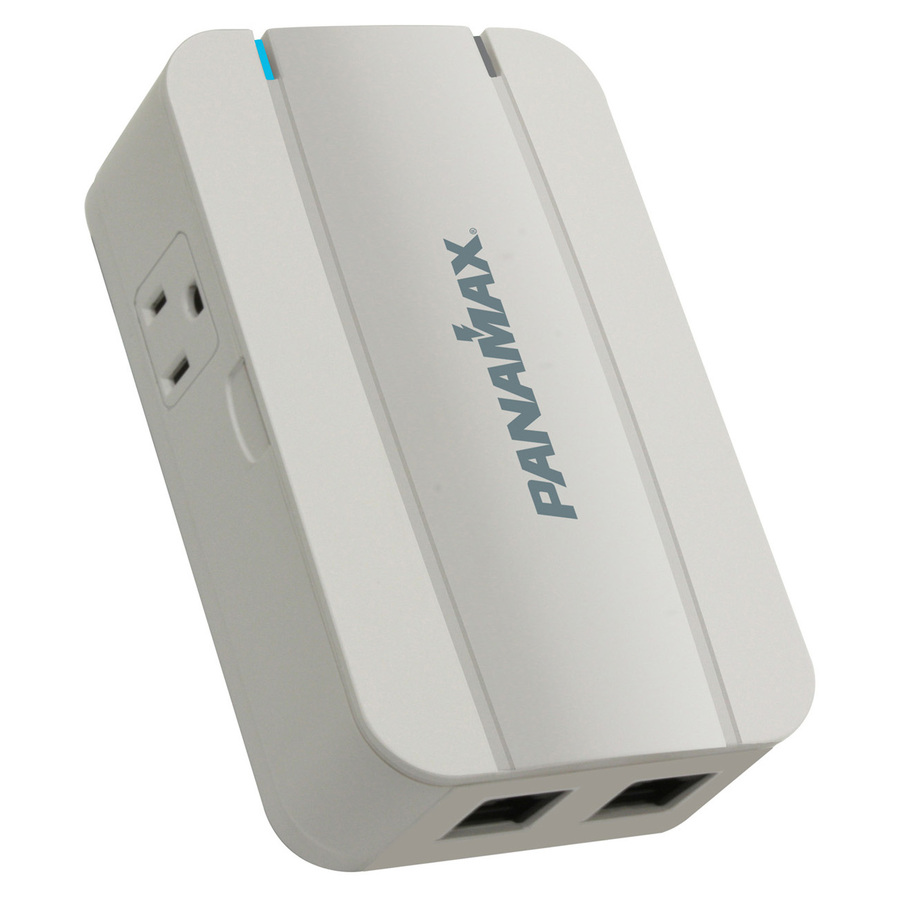 2 OUTLET DIRECT PLUG-IN SURGE PROTECTOR WITH TEL/LAN
