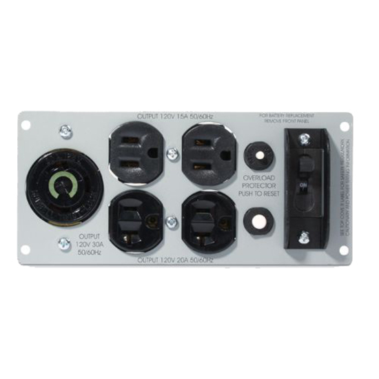 APC BACKPLATE KIT - POWER PANEL - NEMA 5-15, NEMA 5-20, NEMA L5-30 (F)
