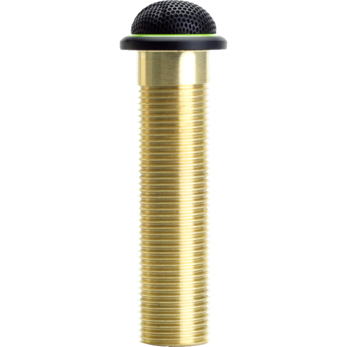ROUND MINIATURE BOUNDARY MICROPHONE, CARDIOID, LED LIGHT RING, 5-PIN XLR, BLACK