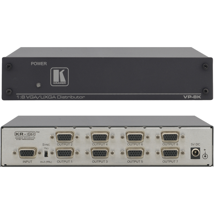THE VP-8K IS A HIGH-PERFORMANCE, HDTV COMPATIBLE DISTRIBUTION AMPLIFIER FOR COMP