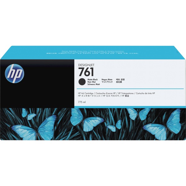 HP 761 Ink Cartridge, High Yield, 775ml, Matte Black