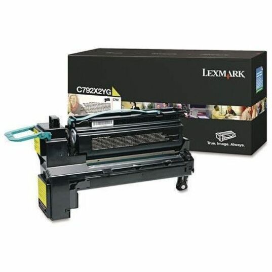 LEXMARK C792X2YG YELLOW PRINT CARTRIDGE FOR USE IN C/X792 ESTIMATED YIELD 20K