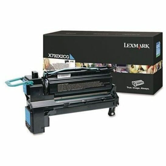 LEXMARK X792X2CG CYAN PRINT CARTRIDGE FOR USE IN X792 ESTIMATED YIELD 20K
