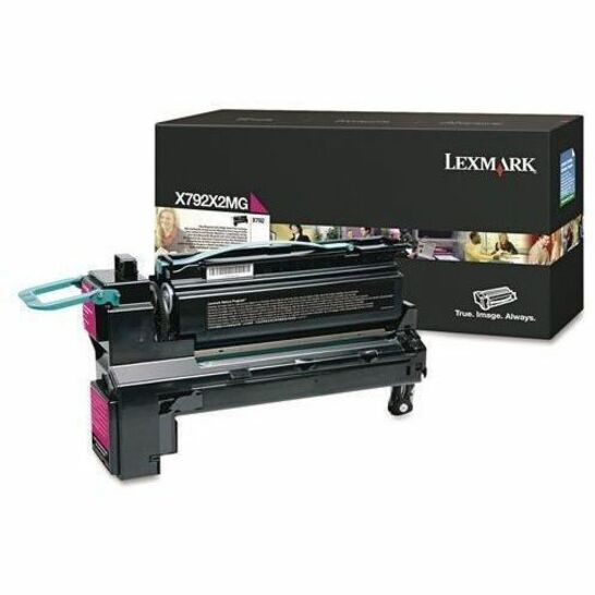 LEXMARK X792X2MG MAGENTA PRINT CARTRIDGE FOR USE IN X792 ESTIMATED YIELD 20K