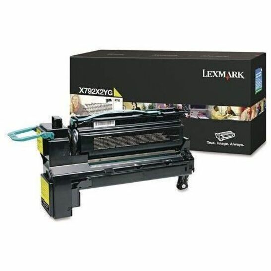 LEXMARK X792X2YG YELLOW PRINT CARTRIDGE FOR USE IN X792 ESTIMATED YIELD 20K
