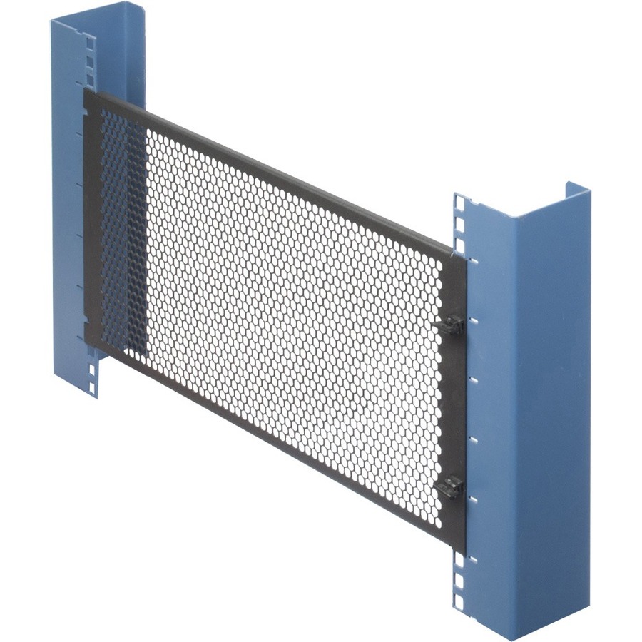 3U VENTED FILLER PANEL WITH FLANGES