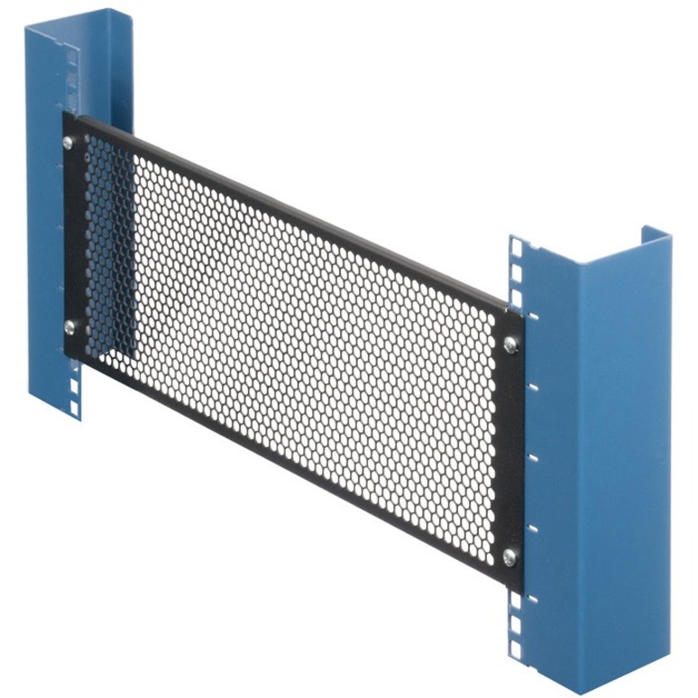 4U VENTED FILLER PANEL WITH FLANGES