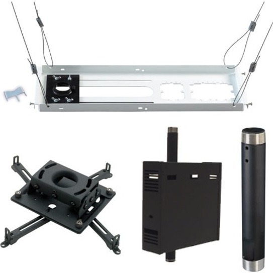 KIT INCLUDES A UNIVERSAL PROJECTOR MOUNT (RPAU), A FIXED EXTENSION COLUMN (CMS01