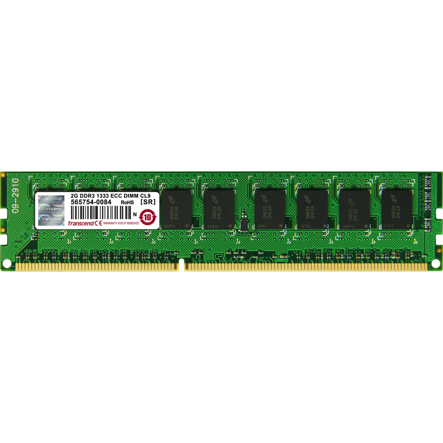 TRANSCEND 2GB DDR3 1333 (PC3 10666) ECC CL9 DIMM 240PIN 1RANK (MADE WITH 256MX8