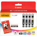 CANON CLI-226 Black and Color Ink Cartridge Value Pack (4546B008 / 4546B005)