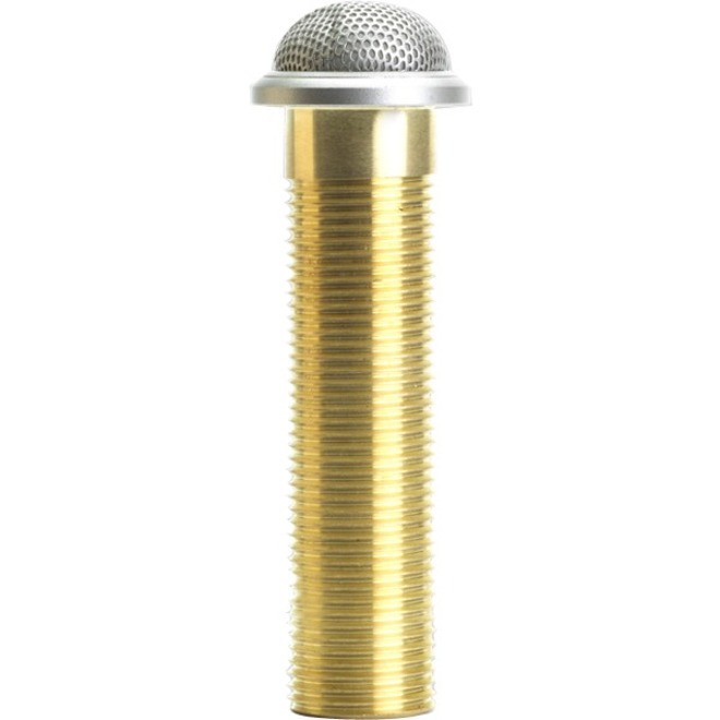 ROUND MINIATURE BOUNDARY MICROPHONE, OMNIDIRECTIONAL, 3-PIN XLR, ALUMINUM FINISH