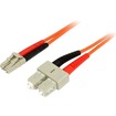 Startech Fiber Optic Cable - Multimode Duplex 50/125 - LSZH - LC/SC - 3 m (50FIBLCSC3)