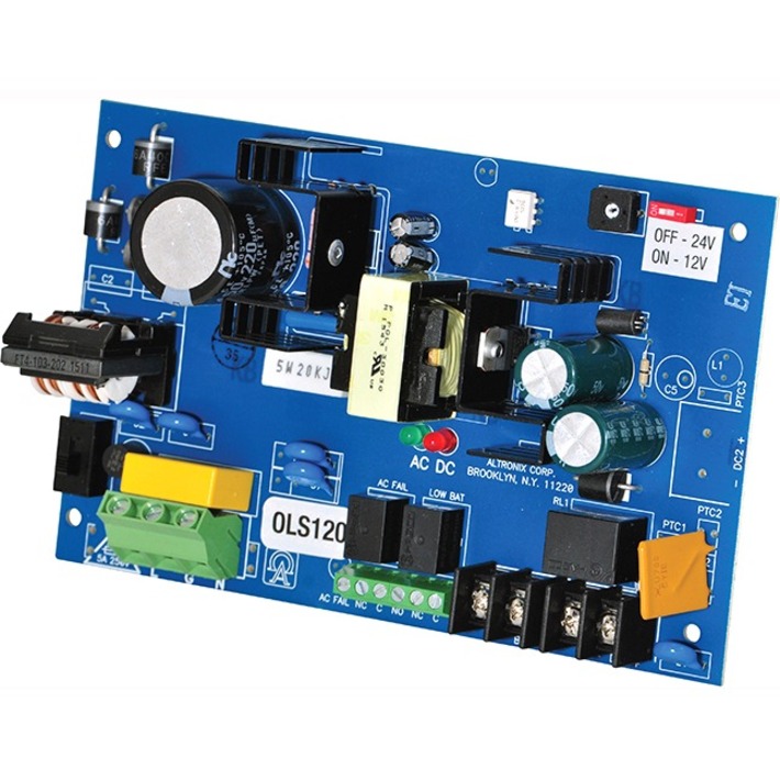 Power Supply Charger, Single Output, 12/24vdc @ 4a, 115/230vac, Board