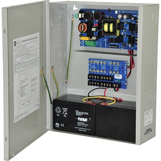 Power Supply Charger, 8 Fused Outputs, 24vdc @ 10a, 115vac, Bc400 Enclosure