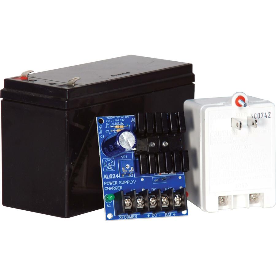Linear Power Supply Charger, Single Class 2 Output, 6/12/24vdc @ 1.2a, 16 to 24vac, Board, Includes Bt126 and Tp1620