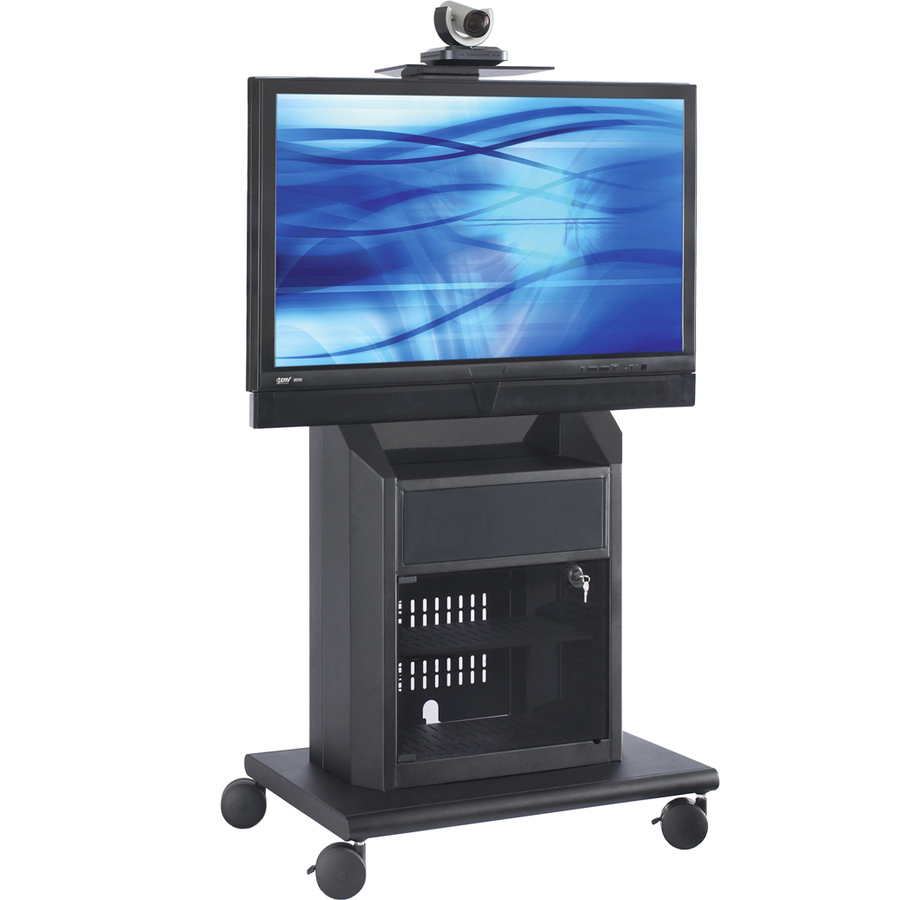 MOBILE CART SUPPORTS A SINGLE DISPLAYS UP TO 60. INCLUDES 9RU AND 15D RACK, ADJU