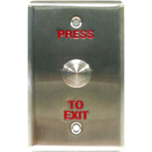 GEO VISION PB41 PUSH BUTTON (W:76MM RED WORD), IT CAN BE INTEGRATED WITH ACCESS