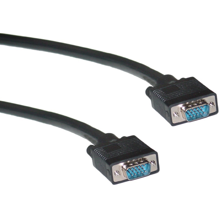 AV SYSTEM READY PREMIUM SHIELDED MALE TO MALE SVGA CABLE FOR MONITOR, VIDEO SPLI
