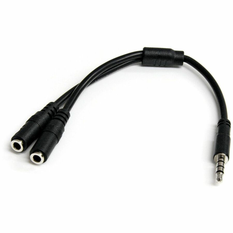 TURNS A 3.5MM AUDIO OUTPUT PORT INTO TWO DISTINCT PORTS -ONE 3.5MM HEADPHONE JAC
