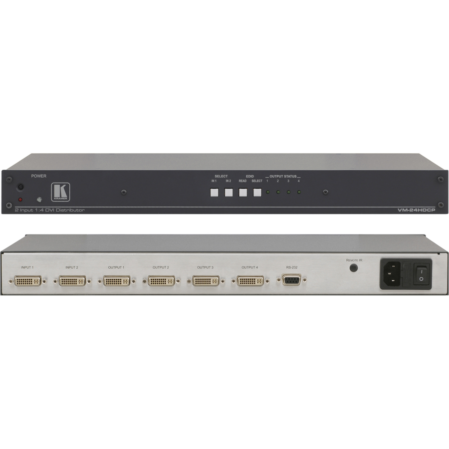 THE VM-24HDCP IS AN HDCP COMPLIANT DISTRIBUTION AMPLIFIER FOR DVI-D SIGNALS. THE