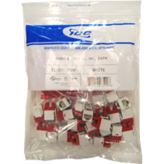MODULE, CAT 6, HD, 25PK, BLACK BY ICC