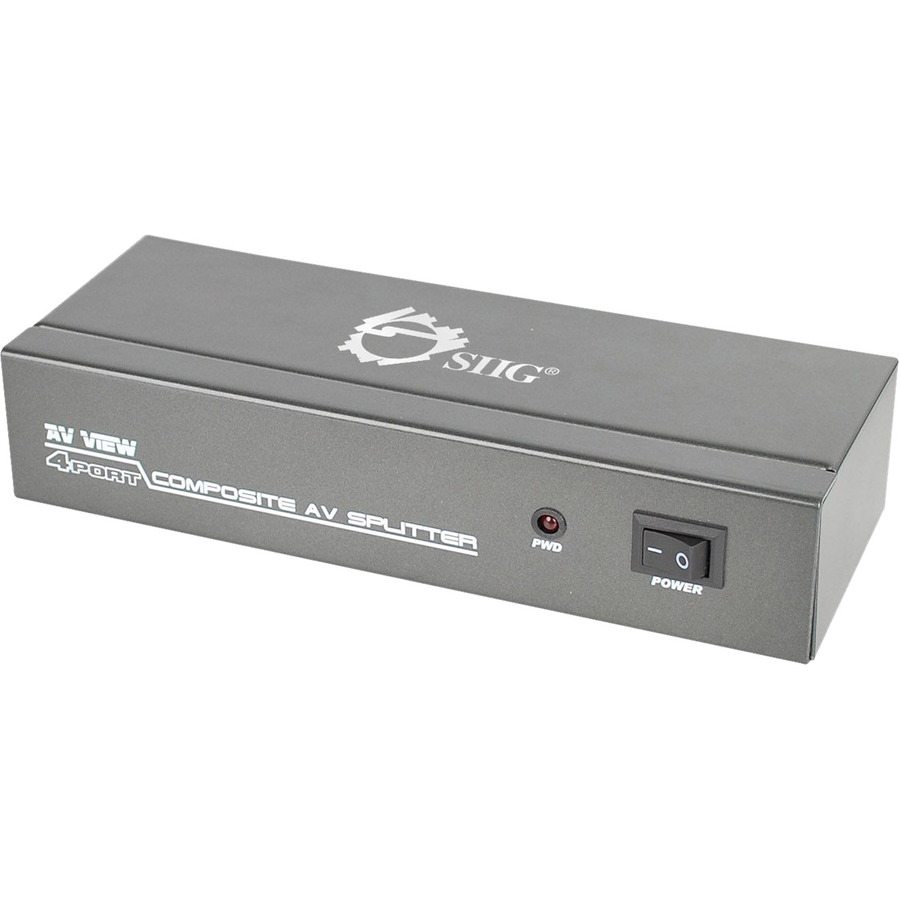 SIIG 1x4 Composite Video & Audio Splitter (CE-CM0311-S1)