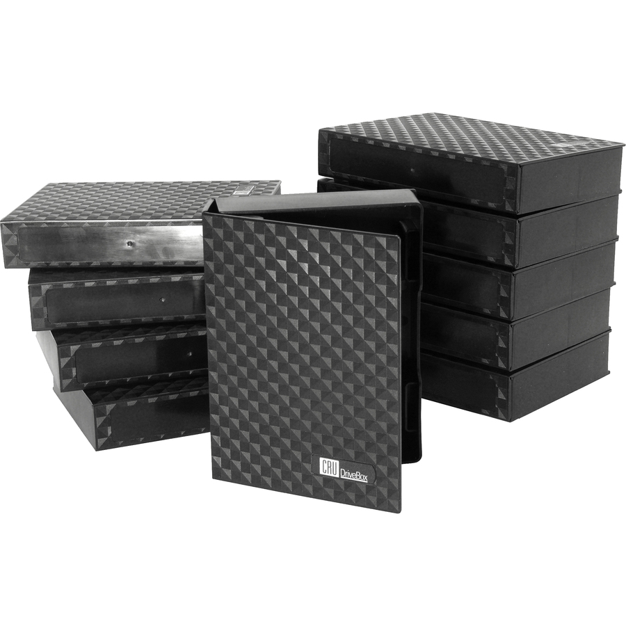 DRIVEBOX - DURABLE ANTI-STATIC STORAGE CASE FOR 3.5IN HARD DRIVES; 10-PACK - WEI