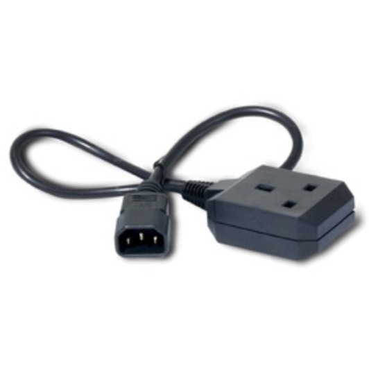POWER CORD, C14 TO BS1363 (UK), 0.6M