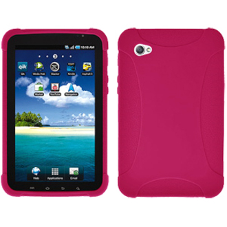 AMZER SILICONE SKIN JELLY CASE FOR SAMSUNG GALAXY TAB GT-P1000 - HOT PINK