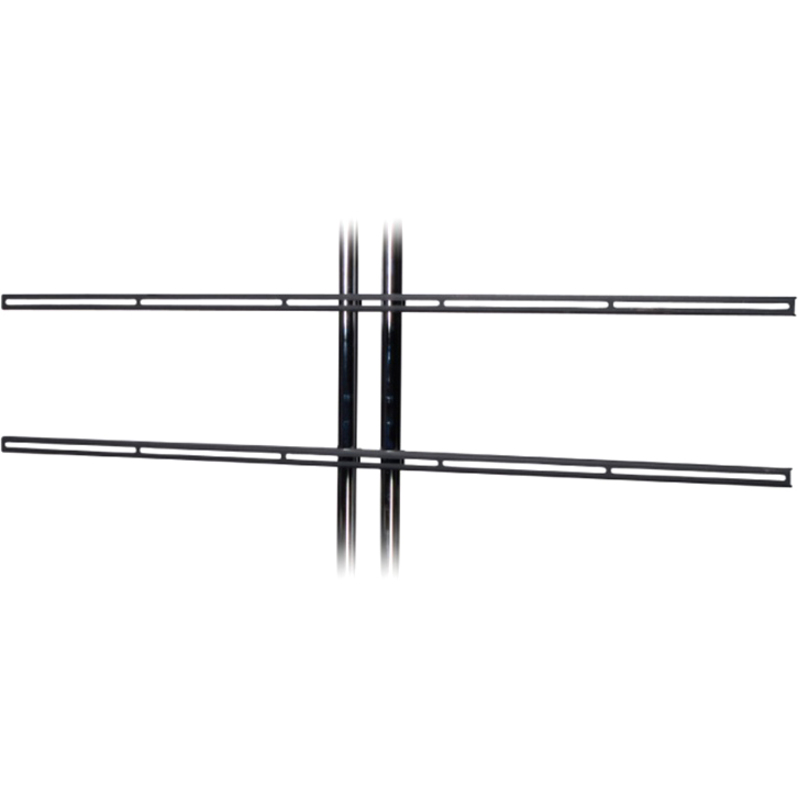 UNIVERSAL FIXED DUAL-POLE MOUNT FOR MULTIPLE FLAT-PANEL DISPLAY UP TO 160 LB