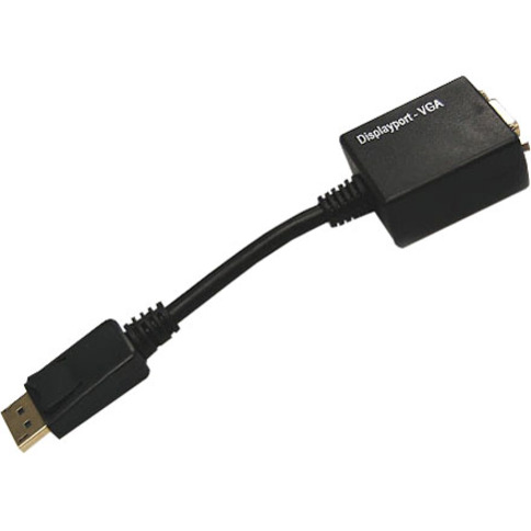 DISPLAYPORT TO VGA FEMALE CABLE ADAPTER 0.5FT (6 IN) W/IC
