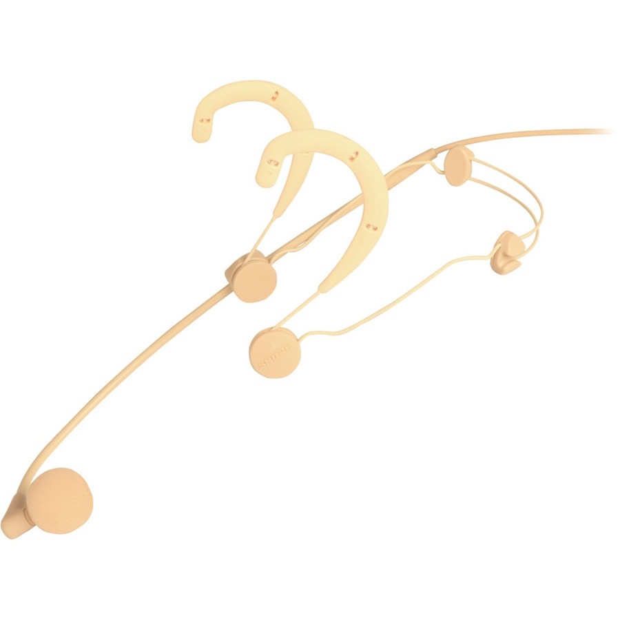BETA 54 SUPERCARDIOID CONDENSER HEADWORN MICROPHONE, TAN, 5 ATTACHED CABLE WITH