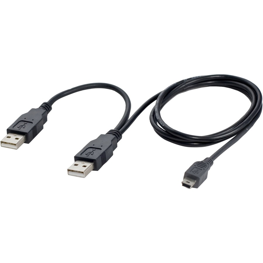 USB 2.0 1.0M (3-FEET), A MALE TO MINI B