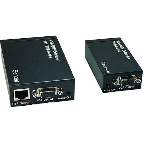 VGA UTP EXTENDER 1X1 SPLITTER W/ AUDIO
