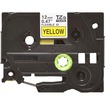 LAMINATED FLEXIBLE ID TAPES - BLACK ON YELLOW, 12MM
