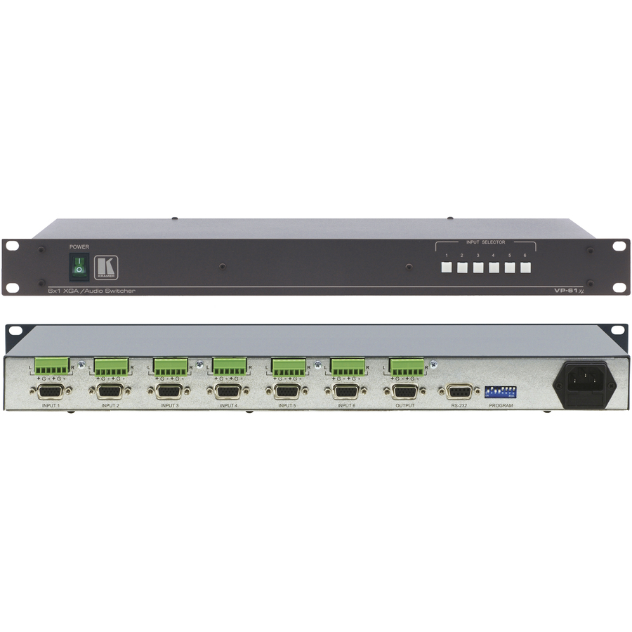 6X1 XGA AUDIO SWITCHER
